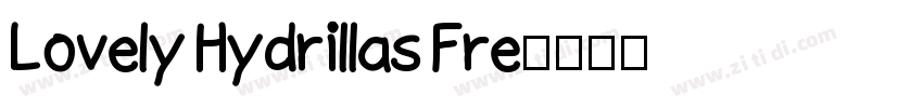 Lovely Hydrillas Fre字体转换